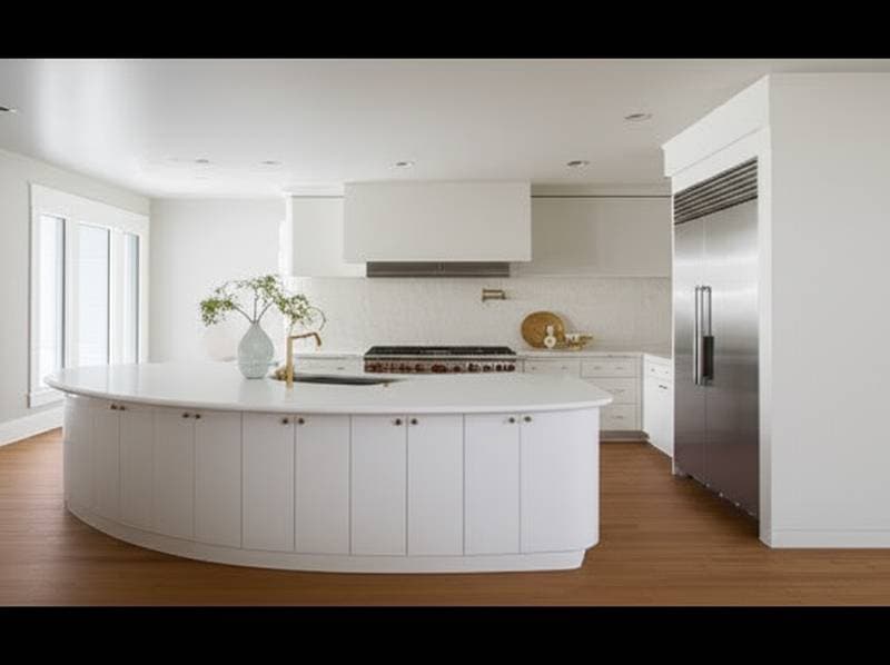 Featured image for Curved Kitchen Remodels Cost 40% More in 2025