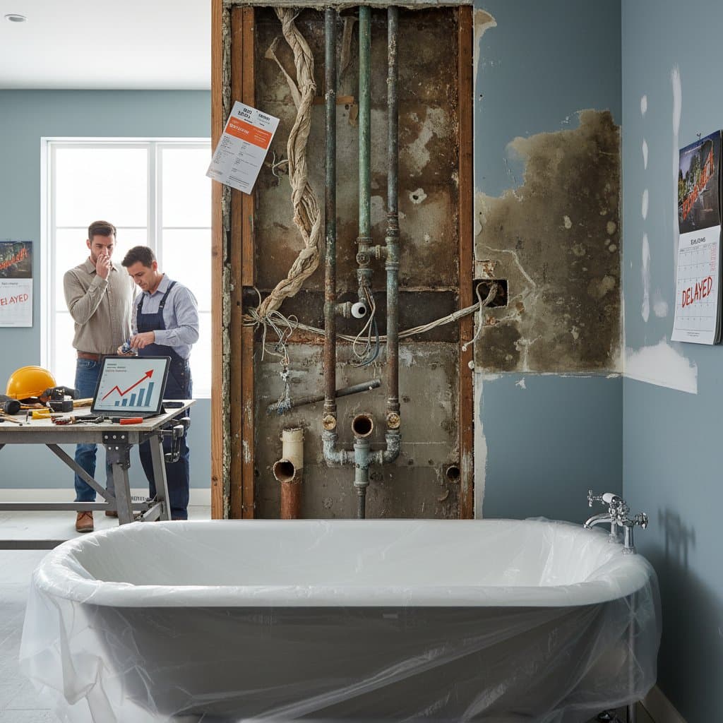 Featured image for Hidden Plumbing Costs That Derail Bathroom Remodels