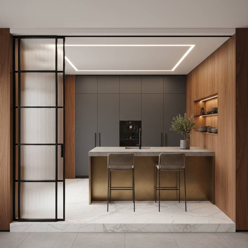 Featured image for Kitchen Walls Make a Comeback in 2025 Design