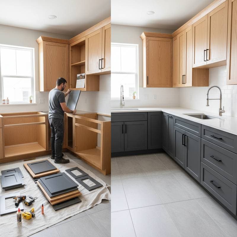 Featured image for Refacing Kitchen Cabinets Costs Half of Replacement