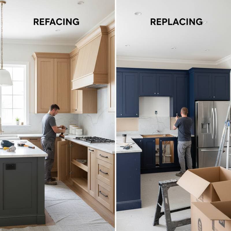 Featured image for Refacing Costs Half of Cabinet Replacement in 2025