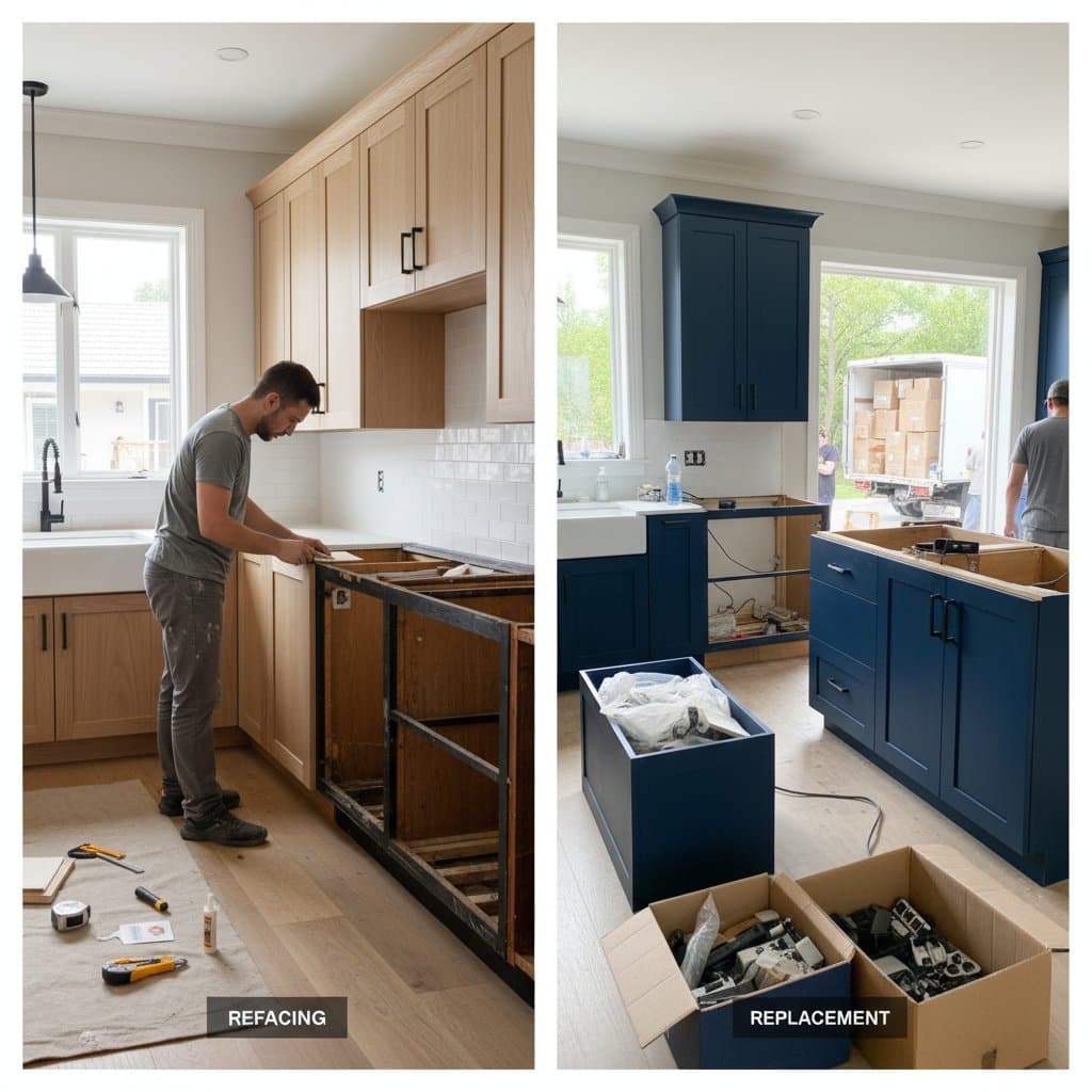 Featured image for When Cabinet Refacing Costs More Than Replacement
