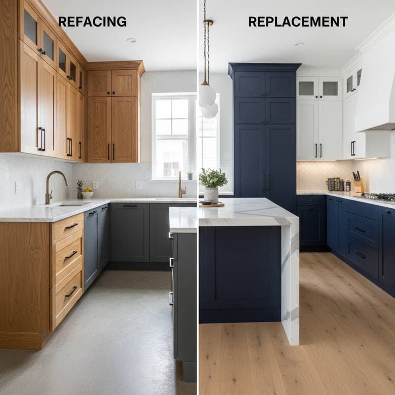 Featured image for Refacing Costs Half of Replacement Kitchen Cabinets
