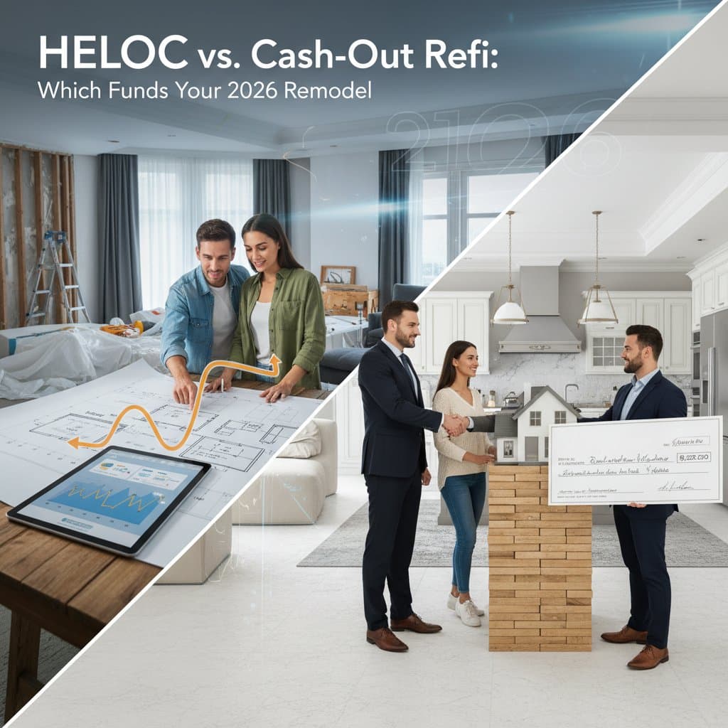 Featured image for HELOC vs Cash-Out Refi: Which Funds Your 2026 Remodel