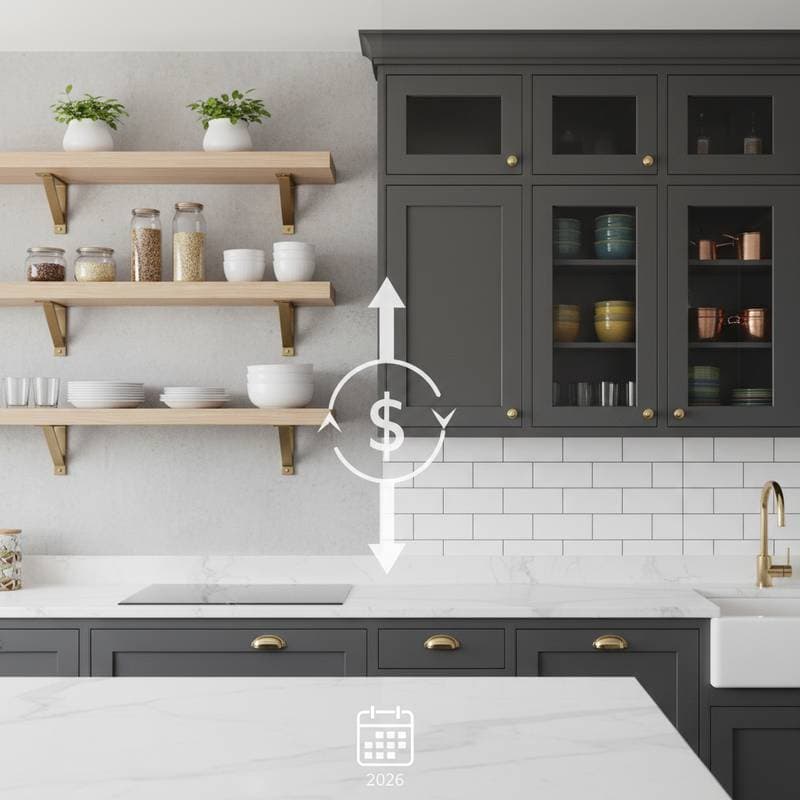 Featured image for Hidden Costs Make Open Shelving Rival Cabinet Prices