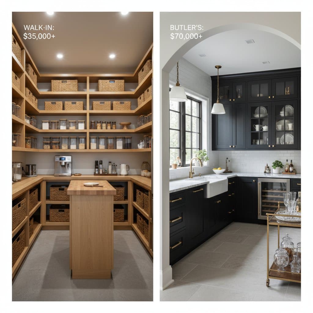Featured image for Walk-In vs Butler's Pantry: 2026 Cost Face-Off