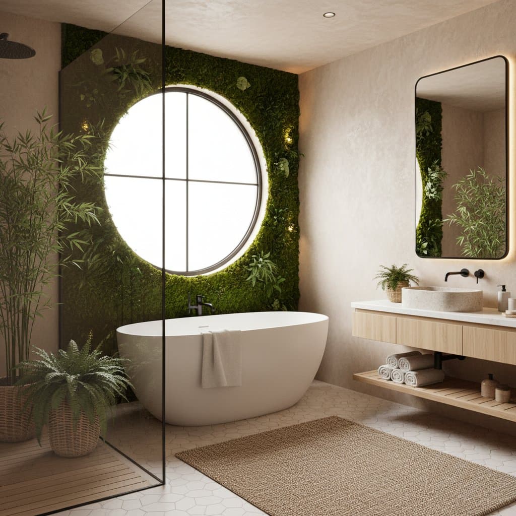 Featured image for Nature-Driven Bathrooms Redefine Wellness Spaces