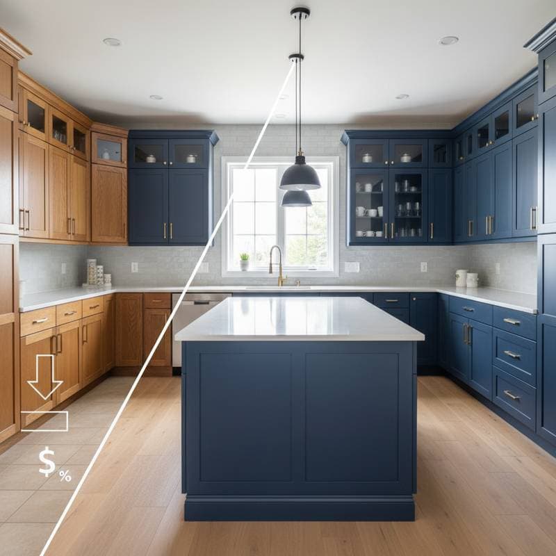 Featured image for Refacing Cabinets Costs 50% Less Than Replacing