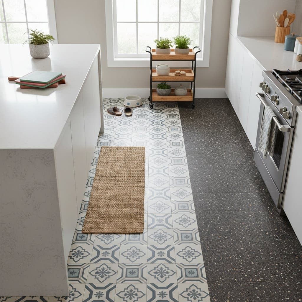 Featured image for Patterned Vinyl and Budget Floors That Survive Real Life