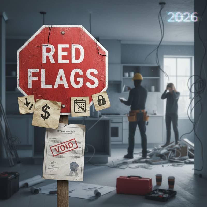 Featured image for Contractor Red Flags That Could Drain Your Savings