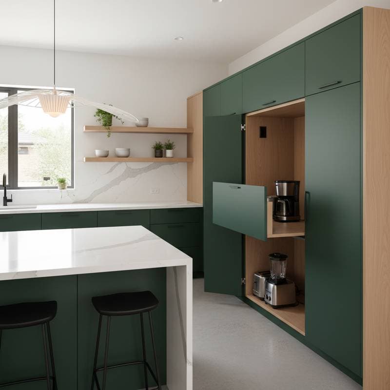 Featured image for Appliance Garages Solve Kitchen Clutter Crisis